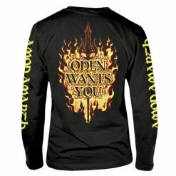 Men's T-shirt With Long Sleeves AMON AMARTH - ODEN WANTS YOU - PLASTIC HEAD -Halloween Mens Wear Store amon zwo001