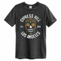 T-shirt Metal Men's Cypress Hill - FLORAL SKULL - AMPLIFIED -Halloween Mens Wear Store amplified cypresshill cyrpesshillfloralskull 1548781177ZAV210A96 CC.jpg