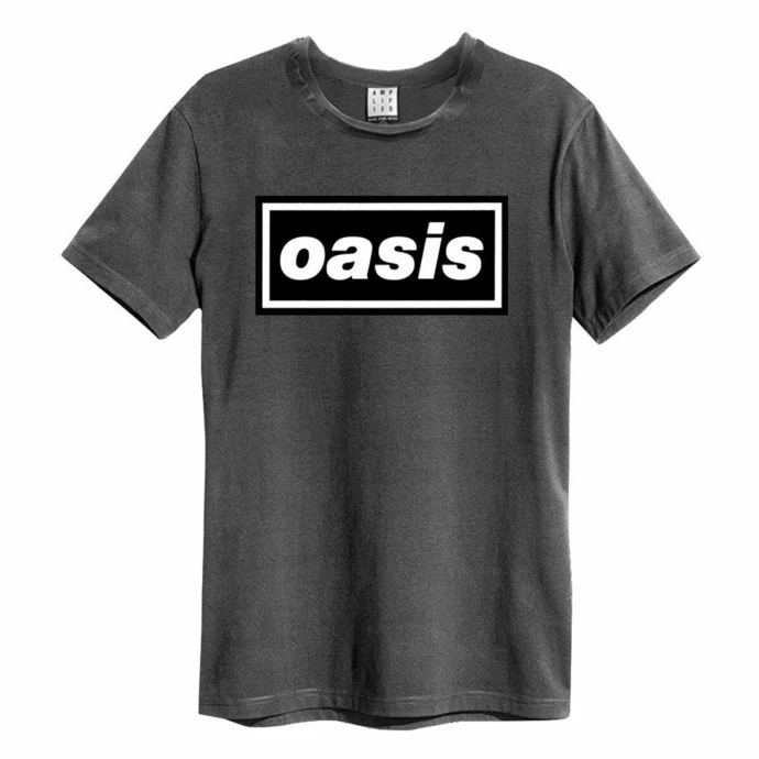Men's T-shirt OASIS - LOGO - CHARCOAL - AMPLIFIED 3 Men's T-shirt OASIS - LOGO - CHARCOAL - AMPLIFIED