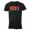Men's T-shirt KISS - Classic Logo - Snow Wash - ROCK OFF -Halloween Mens Wear Store aock off seda batika p009