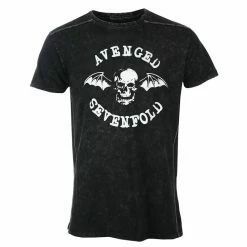 Men's T-shirt Avenged Sevenfold - Logo - Snow Wash - ROCK OFF