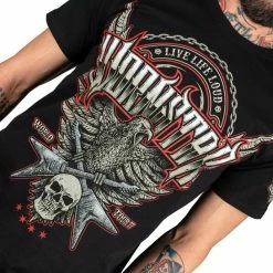 T-shirt Hardcore Men's - Screaming Eagle - WORNSTAR -Halloween Mens Wear Store artist asylum collection screaming eagle tee 2825 5005x