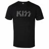 T-shirt Metal Men's Kiss - Logo Diamante - ROCK OFF -Halloween Mens Wear Store as 019