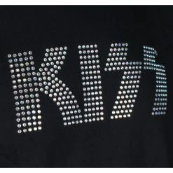 T-shirt Metal Men's Kiss - Logo Diamante - ROCK OFF -Halloween Mens Wear Store as 021