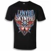 T-shirt Metal Men's Lynyrd Skynyrd - Crossed Guitars - PLASTIC HEAD -Halloween Mens Wear Store asdva 017
