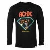 Men's T-shirt Long Sleeve DIAMOND X AC/DC - Highway To Hell - Black -Halloween Mens Wear Store awq045