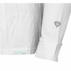 Men's T-shirt Long Sleeve DIAMOND X AC/DC - Highway To Hell - White -Halloween Mens Wear Store awq050