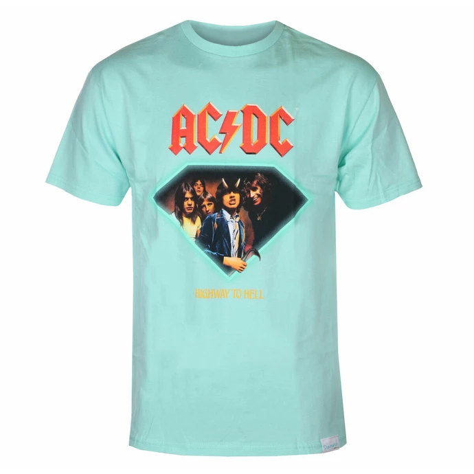 Men's T-shirt DIAMOND X AC/DC - Highway To Hell - Blue 3 Men's T-shirt DIAMOND X AC/DC - Highway To Hell - Blue