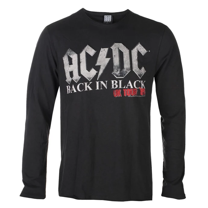 T-shirt Metal Men's AC-DC - Back In Black World Tou - AMPLIFIED 3 T-shirt Metal Men's AC-DC - Back In Black World Tou - AMPLIFIED
