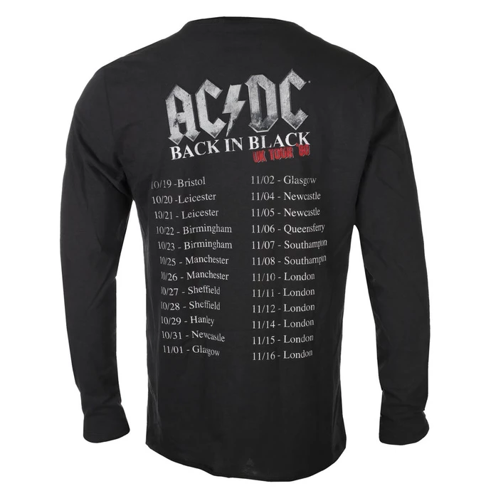T-shirt Metal Men's AC-DC - Back In Black World Tou - AMPLIFIED 6 T-shirt Metal Men's AC-DC - Back In Black World Tou - AMPLIFIED - Image 4