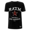 T-shirt Metal Men's Rage Against The Machine - Battle Star - NNM -Halloween Mens Wear Store battle star tee000