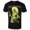 Men's T-shirt Iron Maiden - Yellow Flyer - ROCK OFF -Halloween Mens Wear Store caern035