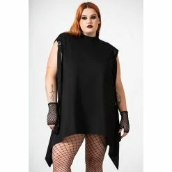 Unisex Tank Top KILLSTAR - Codex Longline - Black -Halloween Mens Wear Store codex longline vest w b004