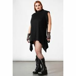 Unisex Tank Top KILLSTAR - Codex Longline - Black -Halloween Mens Wear Store codex longline vest w b005