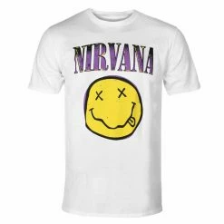 Men's T-shirt Nirvana - Xerox Smiley Pink - ROCK OFF