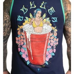 Men's Tank Top SULLEN - SOLOHA - DK.NAVY -Halloween Mens Wear Store d4zg10