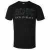 Men's T-shirt AC/DC - Back In Black - BL - ROCK OFF -Halloween Mens Wear Store darcd015