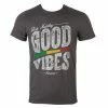 Men's T-shirt Bob Marley - Good Vibes - Charcoal - ROCK OFF -Halloween Mens Wear Store dffe013