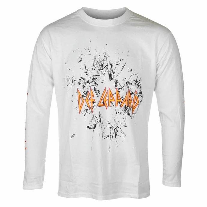 Men's T-shirt Long Sleeve Def Leppard - Shatter - Black - ROCK OFF 3 Men's T-shirt Long Sleeve Def Leppard - Shatter - Black - ROCK OFF