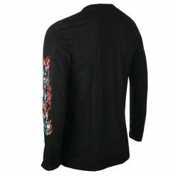 Men's T-shirt Long Sleeve Slayer - Airbrush Demon - Black - ROCK OFF -Halloween Mens Wear Store dse028