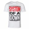 Men's T-shirt System Of A Down - Triple Stack - WHT - ROCK OFF -Halloween Mens Wear Store dwa024