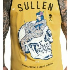 Men's Tank Top SULLEN - ACADEMY - MUSTARD -Halloween Mens Wear Store e5eo1bi2