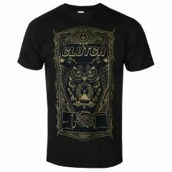 Men's T-shirt Clutch - All Seeing Owl - Black - INDIEMERCH