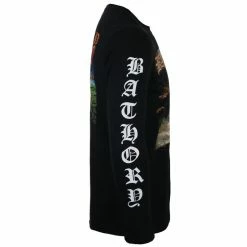 T-shirt Metal Men's Bathory - BLOOD FIRE DEATH - PLASTIC HEAD -Halloween Mens Wear Store fad009