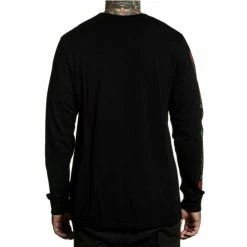 Men's Shirt SULLEN - TOUGH LOVE - BLACK -Halloween Mens Wear Store fe004re