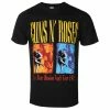 Men's T-shirt Guns N' Roses - UYI World Tour - BL - ROCK OFF -Halloween Mens Wear Store fss021