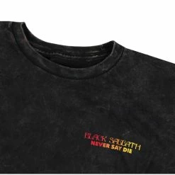 Men's T-shirt Lakai X BLack Sabbath - Never Say Die - Gunmetal Heather -Halloween Mens Wear Store g035