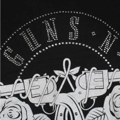 T-shirt Metal Men's Guns N' Roses - Circle Logo Diamante - ROCK OFF -Halloween Mens Wear Store g064