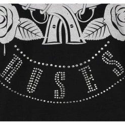 T-shirt Metal Men's Guns N' Roses - Circle Logo Diamante - ROCK OFF -Halloween Mens Wear Store g065