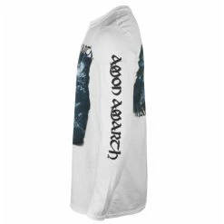 Men's T-shirt Long Sleeve AMON AMARTH - RAVEN'S FLIGHT - WHITE - PLASTIC HEAD -Halloween Mens Wear Store gfdf025