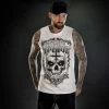 Men's Tank Top HYRAW - DISHONOR - White -Halloween Mens Wear Store hyraw debardeur homme dishonor white 1