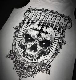 Men's Tank Top HYRAW - DISHONOR - White -Halloween Mens Wear Store hyraw debardeur homme dishonor white 2