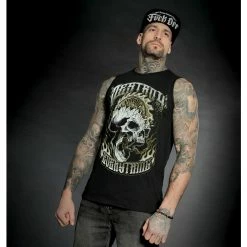 Men's Top HYRAW - DESTROY -Halloween Mens Wear Store hyraw debardeur noir homme destroy 4