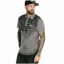 Men's T-shirt HYRAW - Graphic - POLO CATACOMB -Halloween Mens Wear Store hyraw polo noir homme catacomb 3