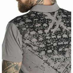 Men's T-shirt HYRAW - Graphic - POLO CATACOMB -Halloween Mens Wear Store hyraw polo noir homme catacomb 5