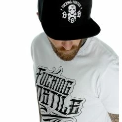 Men's T-shirt HYRAW - Graphic - Fucking H Blanc -Halloween Mens Wear Store hyraw tee shirt blanc homme fucking hostile 2