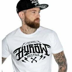 Men's T-shirt HYRAW - GraphicNOIR - BLANC LOGO 7 Men's T-shirt HYRAW - GraphicNOIR - BLANC LOGO -Halloween Mens Wear Store hyraw tee shirt homme essential white origin 2