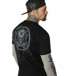 Men's Shirt With A Long Sleeve HYRAW - BLAZON -Halloween Mens Wear Store hyraw tee shirt homme manches longues blazon 4