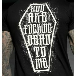 Men's T-shirt HYRAW - Graphic - DEAD TO ME 11 Men's T-shirt HYRAW - Graphic - DEAD TO ME -Halloween Mens Wear Store hyraw tee shirt noir homme dead to me 3