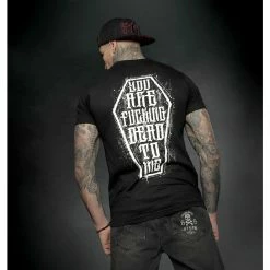 Men's T-shirt HYRAW - Graphic - DEAD TO ME 9 Men's T-shirt HYRAW - Graphic - DEAD TO ME -Halloween Mens Wear Store hyraw tee shirt noir homme dead to me 5