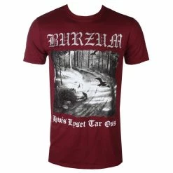 T-shirt Metal Men's Burzum - HVIS LYSET TAR OSS (MAROON) - PLASTIC HEAD