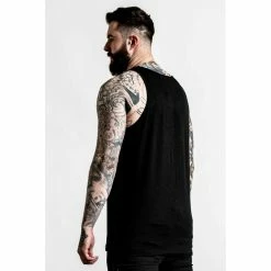 Unisex Tank Top KILLSTAR - Illuminated - Black -Halloween Mens Wear Store illuminated vest mens b004