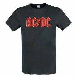 Men's T-shirt AC/DC - I POWER UP LOGO - CHARCOAL - AMPLIFIED