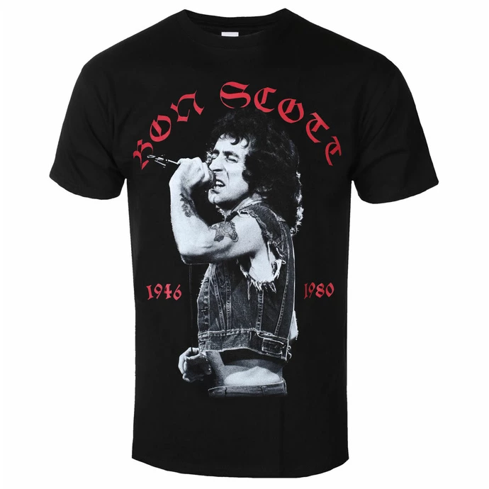 Men's T-shirt AC/DC - Bon Scott - Live Photo 3 Men's T-shirt AC/DC - Bon Scott - Live Photo