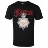 T-shirt Metal Men's Saxon - STRONG ARM OF THE LAW - PLASTIC HEAD -Halloween Mens Wear Store jvd053