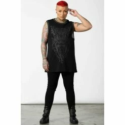 Unisex Tank Top KILLSTAR - Knockdown Mesh -Halloween Mens Wear Store knockdown mesh vest b x1602